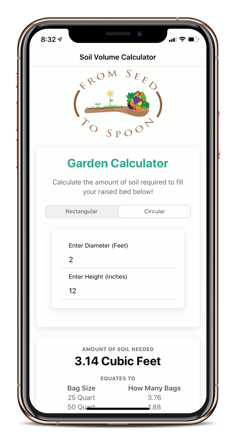 Our Garden Soil Calculator App to Calculates How Much Soil You Need for